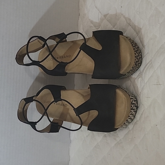 Lucky Brand Women's Wedge Sandals Size 7 - Picture 2 of 13